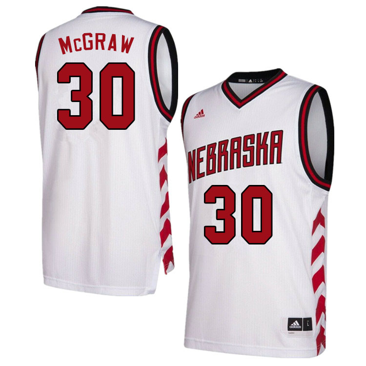 Men #30 Chris McGraw Nebraska Cornhuskers College Basketball Jerseys Sale-Hardwood Classics